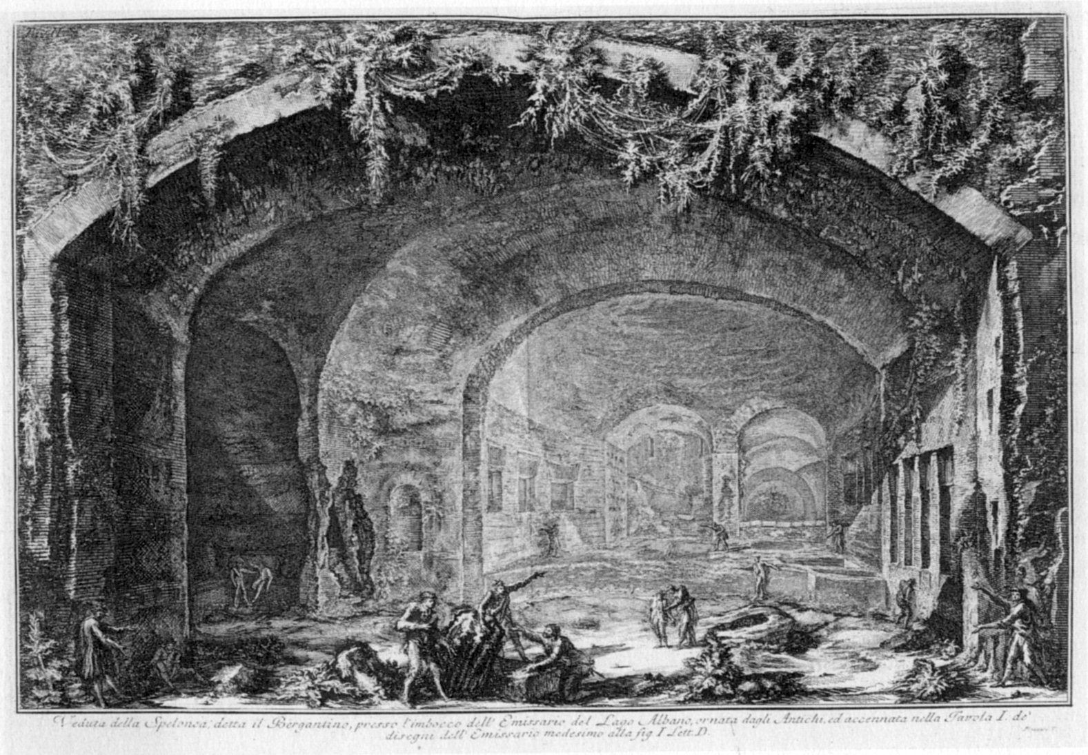 Piranesi Diana baths, Castelgandolfo Piranesi Diana baths, Castelgandolfo Rome