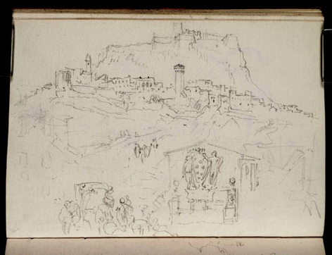 Radicofani.JMW_Turner.Tuscany_Tate Gallery