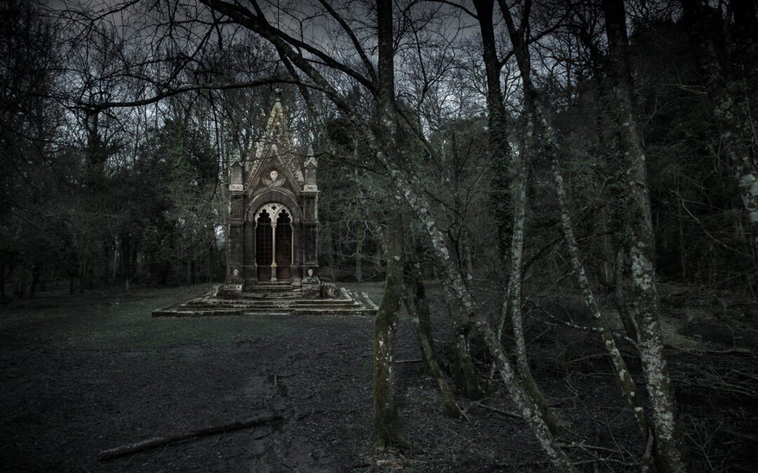 Creepy Places to photograph in Tuscany: Castle Cahen, a Mock-Gothic Style Mansion of the Late Nineteenth Century in Italy.